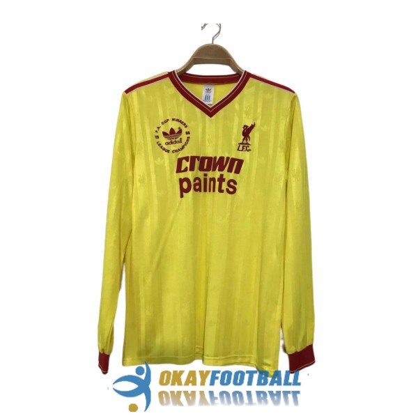 shirt third liverpool retro crown paints long sleeve 1986-1987