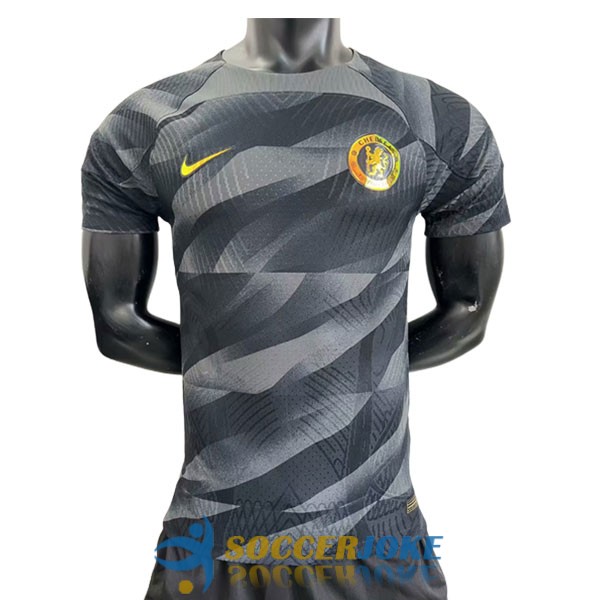 shirt chelsea black goalkeeper player version 2023-2024