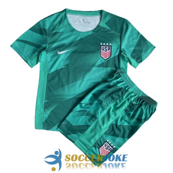 shirt green united states kid goalkeeper 2023-2024