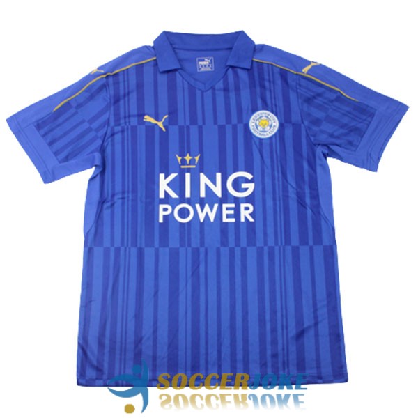 shirt home leicester city retro king power 2016-2017