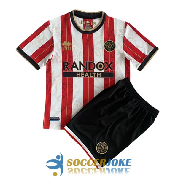 shirt red white sheffield united kid limited edition 2022-2023