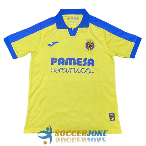 shirt villarreal yellow blue commemorative edition 2022-2023