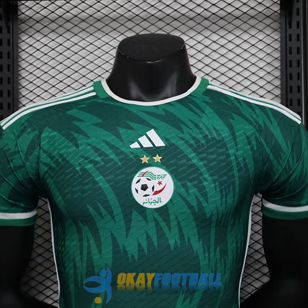 shirt home player version green algeria 2023-2024