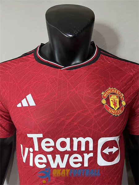 shirt home player version manchester united 2023-2024