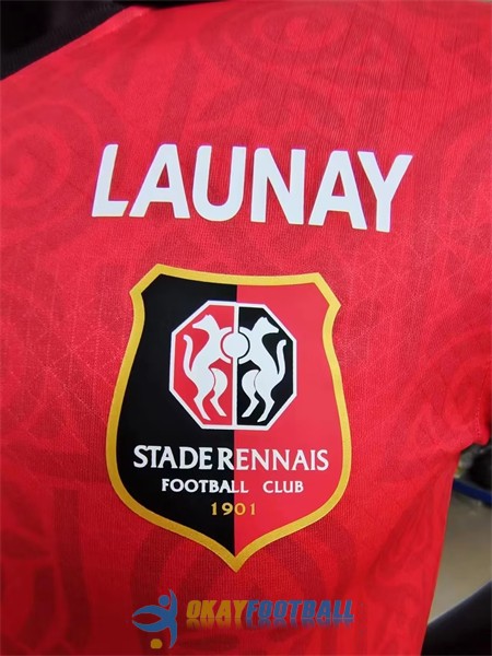 shirt home player version stade rennais 2023-2024