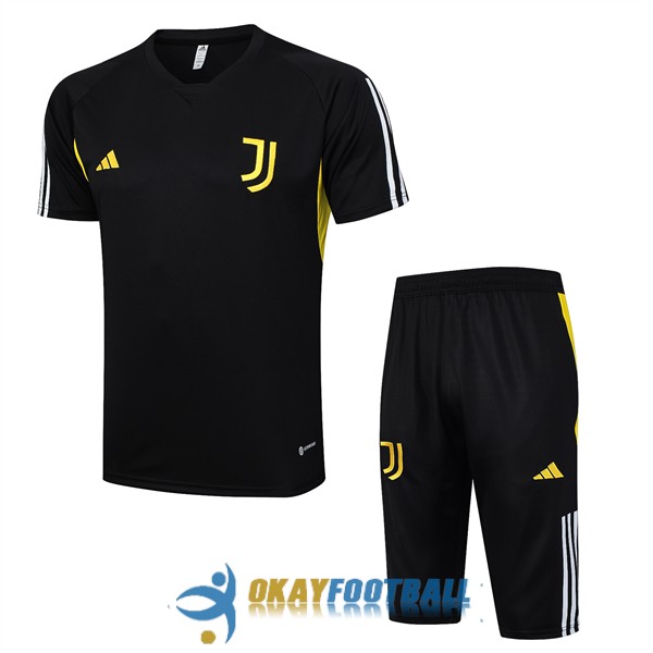 shirt juventus black yellow white training kit 2023-2024