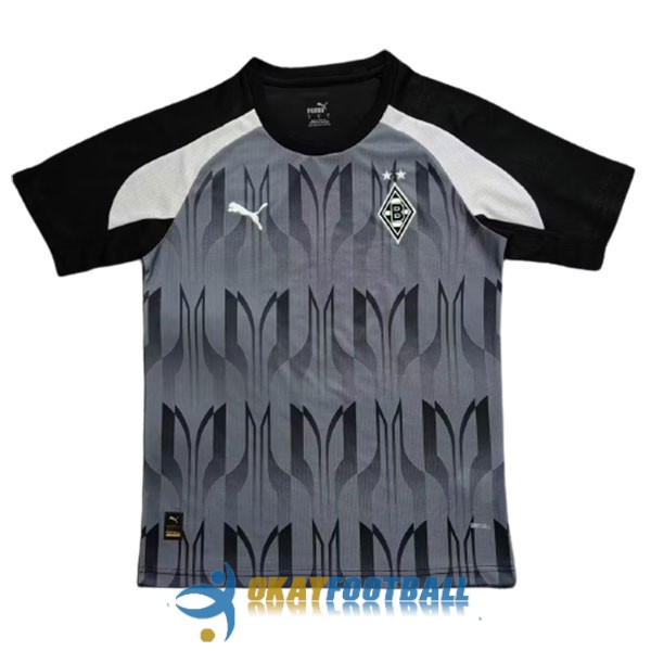 shirt monchengladbach black gray training 2023-2024