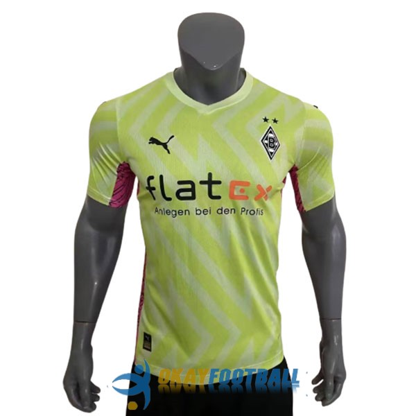 shirt monchengladbach yellow pink goalkeeper 2023-2024