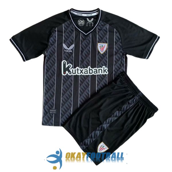 shirt black athletic bilbao kid goalkeeper 2023-2024