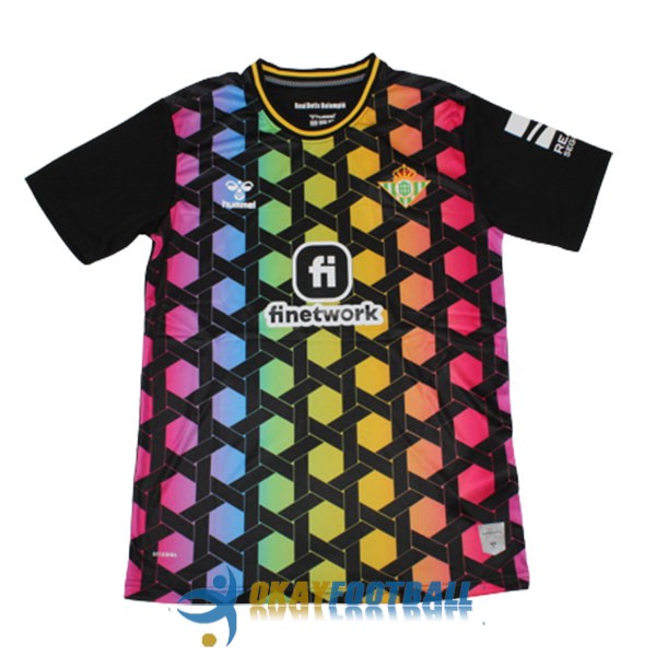 shirt real betis black pink yellow goalkeeper 2023-2024