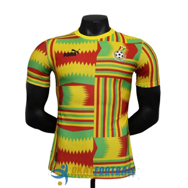 shirt ghana yellow green red special edition player version 2023-2024