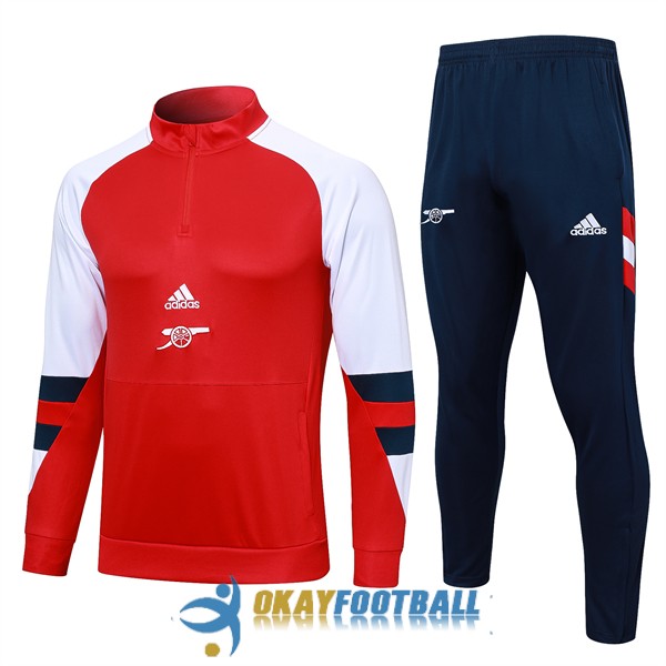 tracksuit zipper arsenal red white blue 2023-2024