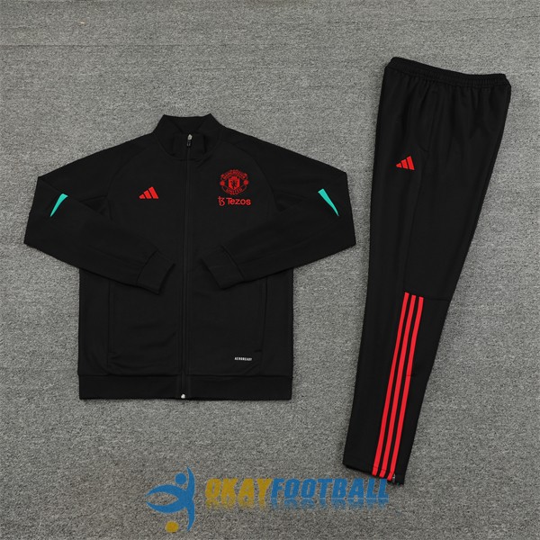 jacket manchester united black green red 2023-2024<br /><span class=