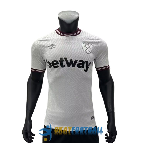 shirt away player version west ham united 2023-2024