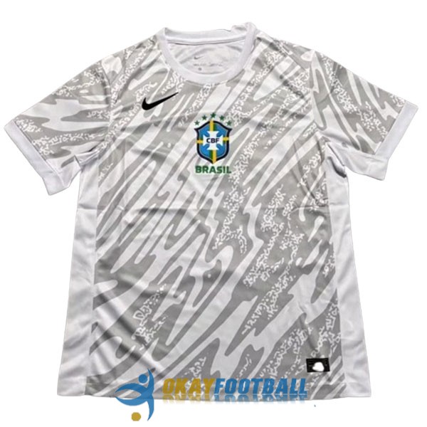 shirt brazil gray white goalkeeper 2024-2025