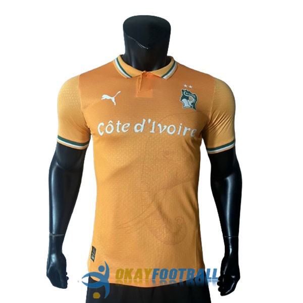 shirt cote de ivoire orange white special edition player version 2023-2024