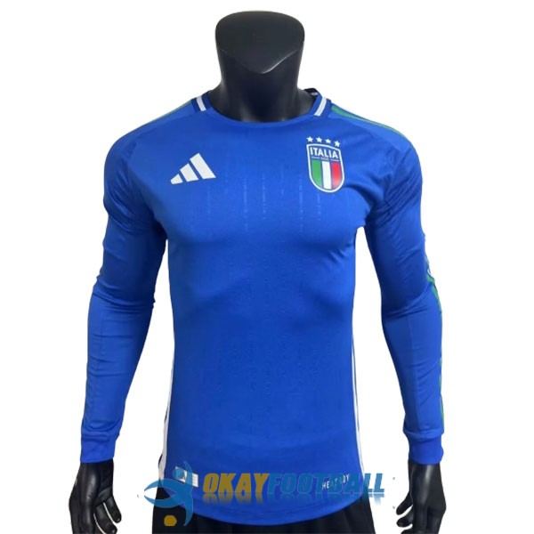 shirt home player version italy long sleeve 2024-2025