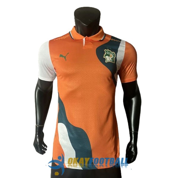 shirt cote de ivoire orange green white special edition player version 2023-2024