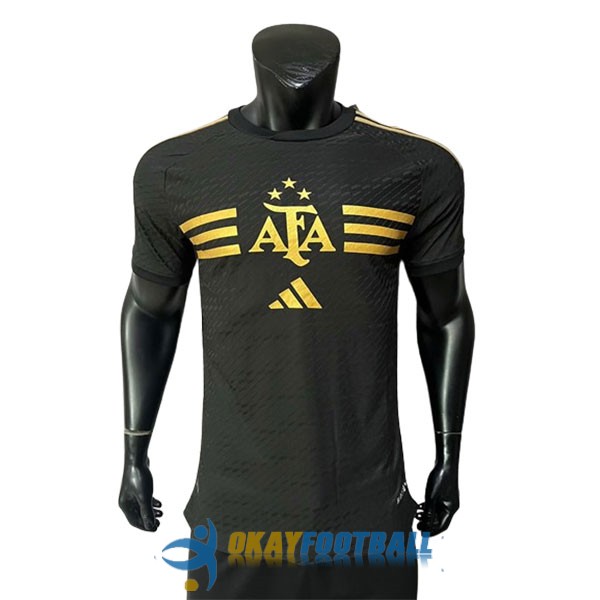 shirt argentina black golden special edition player version 2024-2025