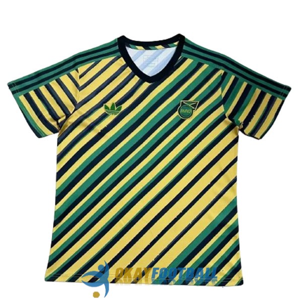 shirt jamaica yellow green black training 2024-2025