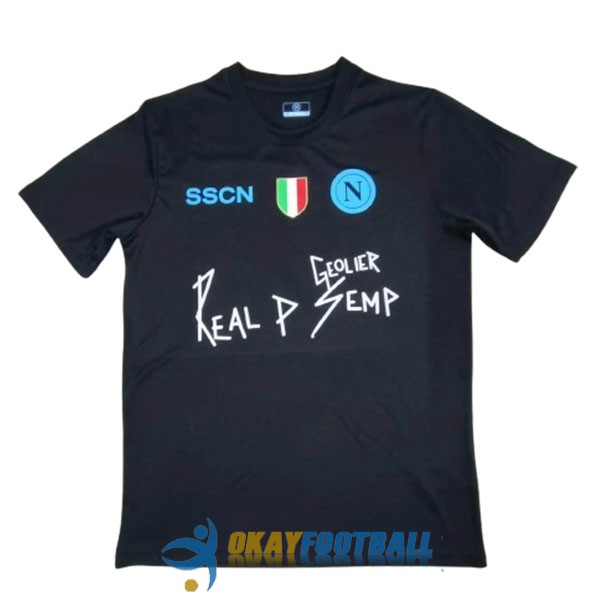 shirt napoli black special edition x Geolier 2024-2025