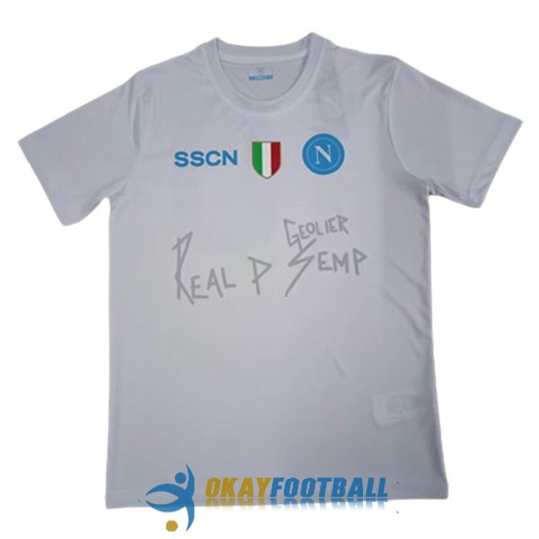 shirt napoli white special edition x Geolier 2024-2025