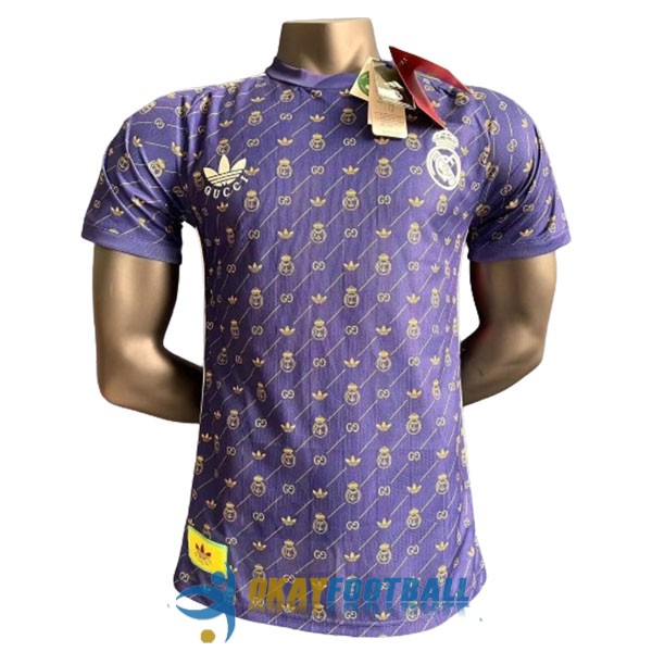 shirt real madrid purple special edition x Gucci player version 2024-2025