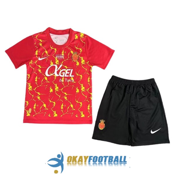 shirt red yellow rcd mallorca kid special edition 2023-2024