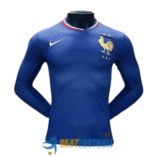 shirt home player version france long sleeve 2024-2025