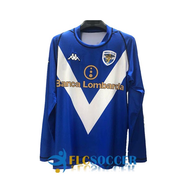shirt home brescia calcio retro long sleeve 2003-2004