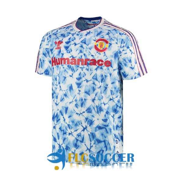 shirt manchester united blue white special edition humanrace 2020-2021